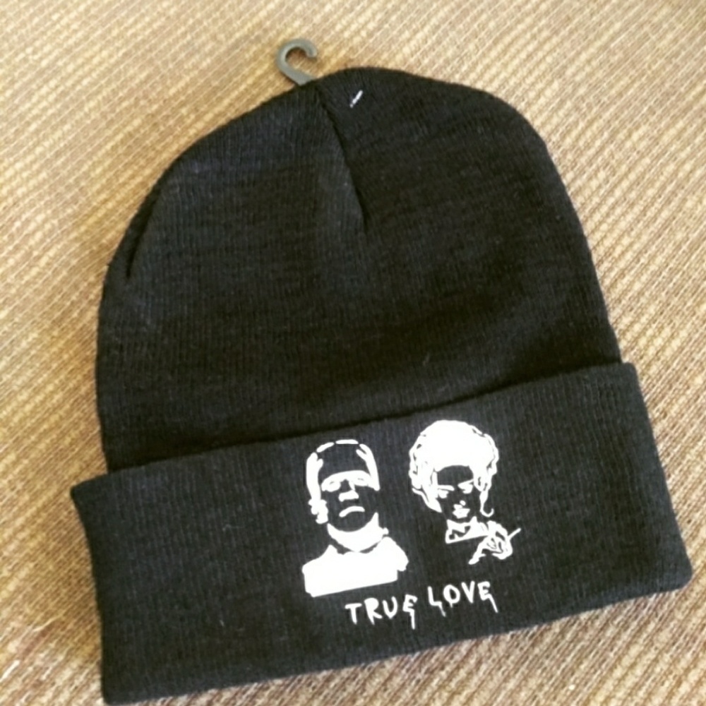 Black Frankenstein beanie